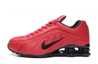 baskets nike shox r4 flywire black red